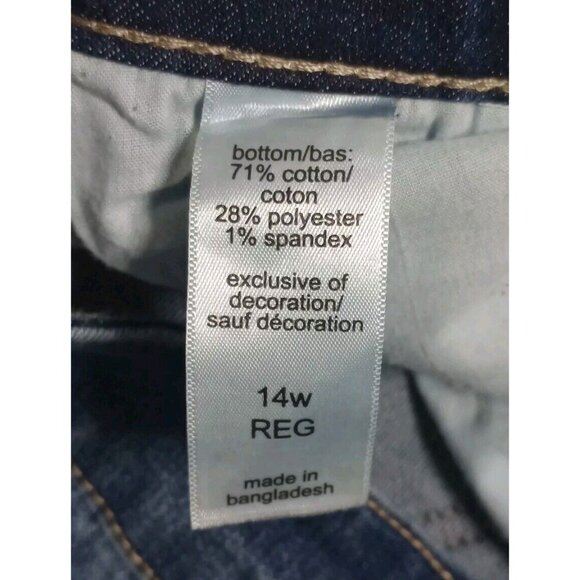 Maurice Flared Women's Jeans Size 14W Medium Wash (34x31) - Picture 4 of 7